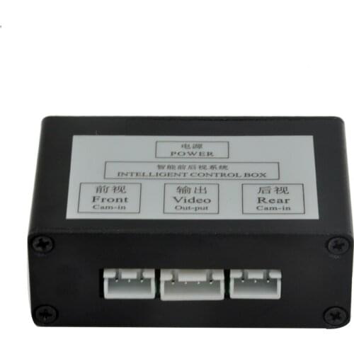 Car Parking Camera Video Channel Converter Auto Switch Front /View Side/Rearview Rear View Camera Video Control Box with Manual