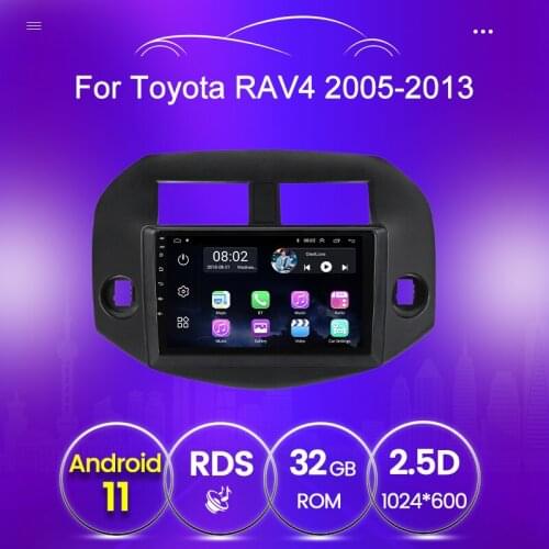 BT WIFI Car Multimedia For Toyota RAV4 3 XA30 2005 - 2013 Android video player 1024*600 Rear view camera screen 9 inch
