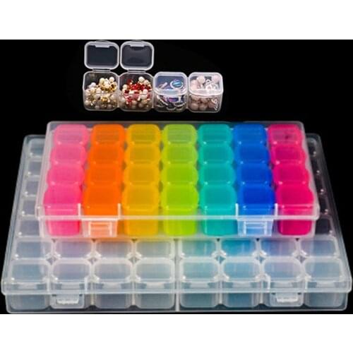 Diamond Painting Case 28 Slots Plastic Storage Box Tool Accessories for Diamond Painting Embroidery Sale
