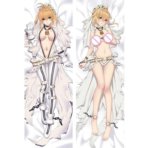 Artoria Pendragon Saber Lily Anime Dakimakura Fate/stay night Fate/Grand Order Dakimakura Hugging Body Pillow throw Case cover
