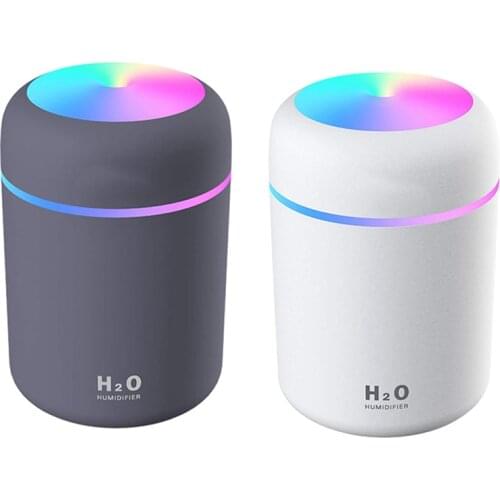 Colorful Cool Mini Air Humidifier, USB Desktop Air Humidifier For Office, Bedroom Etc. (With 6 Spare Cotton Swabs)