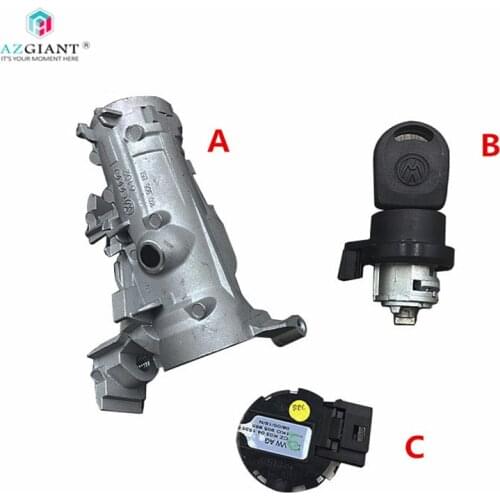 Auto Ignition switch lock aluminum base assembly for Volkswagen New Passat sagitar SUPERB Octavia
