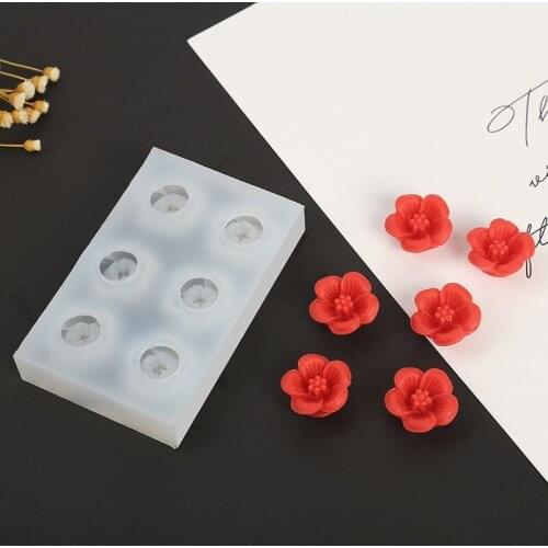 H55A Paste Mould Cookie Cutters Exquisite Flower Press Food-Grade Silicone Baking Utensils Easy Safe Fondant Cake Mold Safe