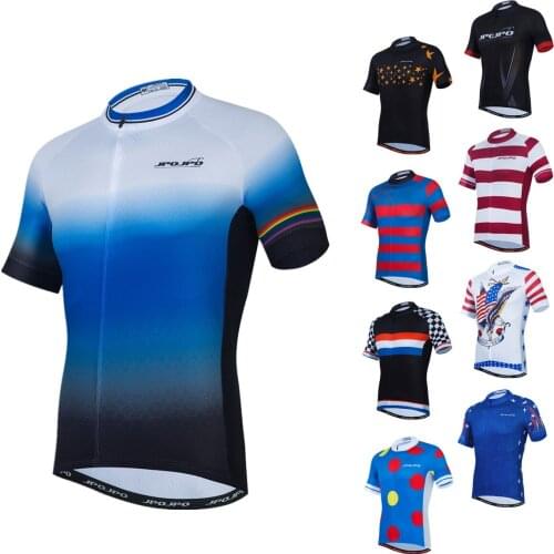 Cycling Jersey Men MTB Jersey Bicycle Team Cycling Shirts Male Short Sleeve Bike Wear Summer Bike Clothing