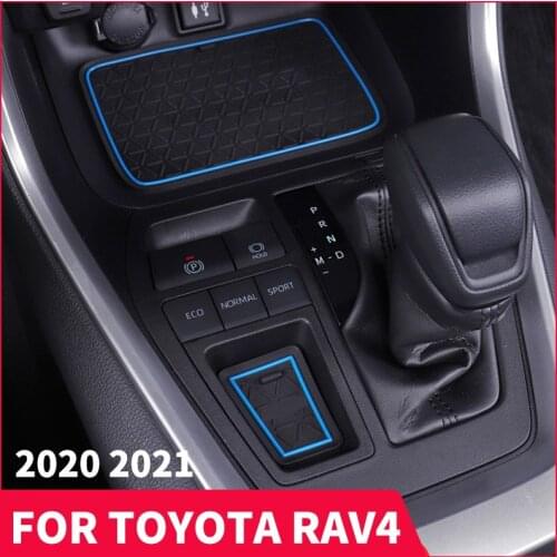 Door Slot Mat, Interior Storage Mat, Water Coaster For Toyota RAV4 XA50 Refit 2019 2020 2021 Car Accessories