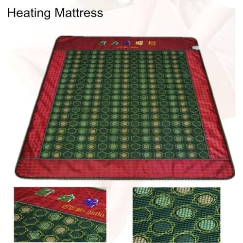 Heat Tourmaline mattress Bed for Home Use Jade Cushion Natural Tourmaline Physical Therapy Mat korea heated Free Gift eye cover
