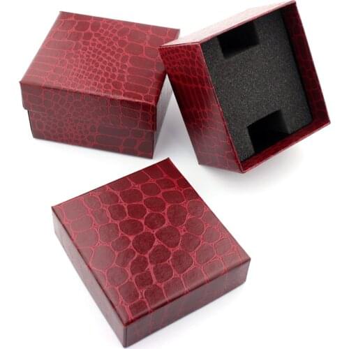 Fashion Crocodile print Crocodile Durable Present Gift Box Case For Bracelet Bangle Jewelry Watch Box boite cadeau montre WX5