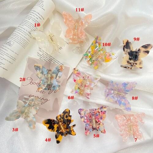 Fashion Women Acetate Hair Claws Crab Clamps Charm butterfly Hair Clips Headdress Hair Styling Tool wholesale,XM420
