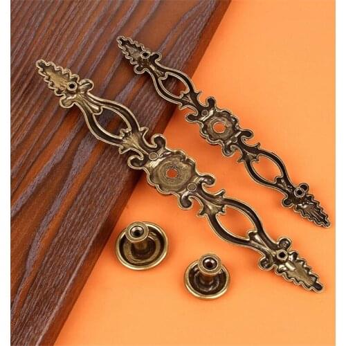 New Classical Handle European-style Retro Wardrobe Cabinet Knob Bedside Table Shoe Cabinet Single Double Hole Drawer Handles