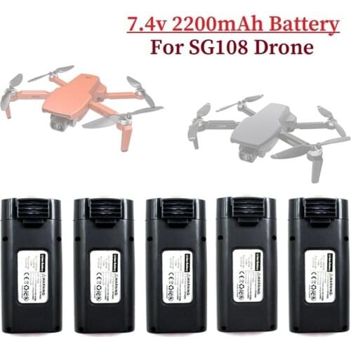 Original 7.4V 2200mAh Lipo Battery For SG108 SG-108 Drone RC Quadcopter Spare Parts For SG108 SG-108 7.4v Drone Battery 1-5PCS