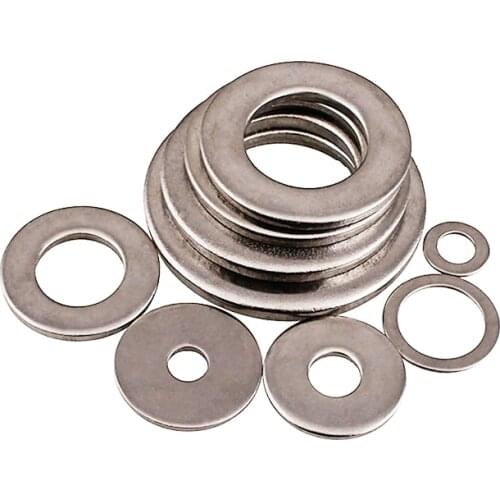 100pcs/lot DIN9021 M4 M5 M6 M8 M10 Pure titanium Oversized flat pad broaden thickening washer titanium flat widen washer Ti GR2