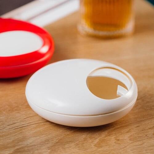 Portable Synthetic Plastic Smoke-free To Creative Round Modern Design Living Coration Car Accessories Gift Cigar Ashtray