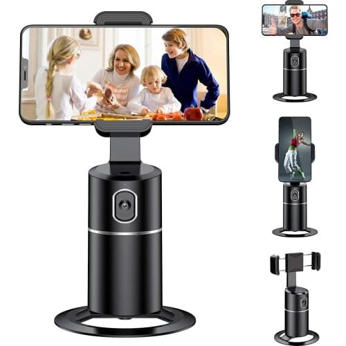 Auto Face Tracking Phone Holder Tripod, Gimbal stabilizer 360° Rotation Cell Phone Stand for TIK Tok, Vlog, Live , YouTube