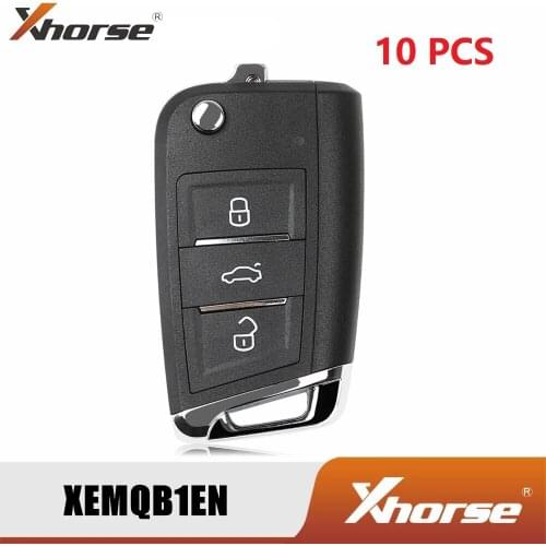 Xhorse XEMQB1EN Super Remote Key For VW MQB Filp 3 Buttons Built-in Super Universal Remote for MQB Proximity English 10pcs/Lot