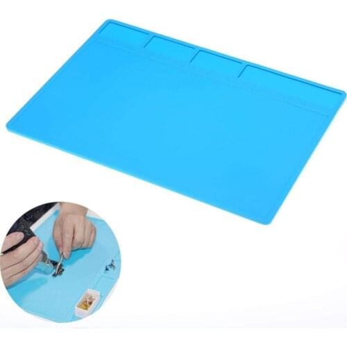 S-110 Heat-resistant BGA Soldering Station Pad Silicone Heat Gun Insulation Pad Repair Tools Maintenance Platform Desk Mat