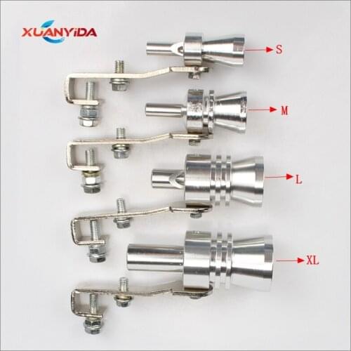 Universal Simulator Whistler Exhaust Fake Turbo Whistle Pipe Sound Muffler Blow Off Car Styling Tunning S/M