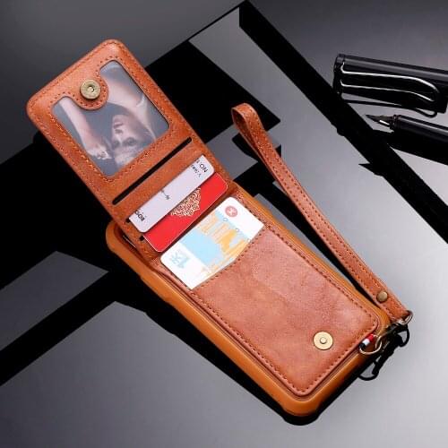 Vertical Flip Leather Case for iphone XS Max XR XS X 8 8 plus 7 7 plus 6 6 plus Card Slot Stand Holder Case Phone Bag Case Cover