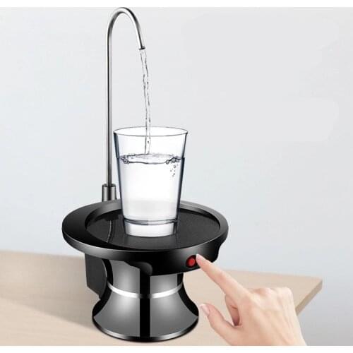USB Charging Portable Electric Dispenser Automatic Pumping Rechargeable Home Bottled Water Pump Water Bottle Pump Dispenser