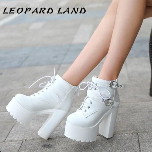 LEOPARD LAND Winter Shoes Women Super Thick Bottom Fashion Boots Sexy High-heeled Womens Boots Nightclubs Warm Thick Boot ZYW