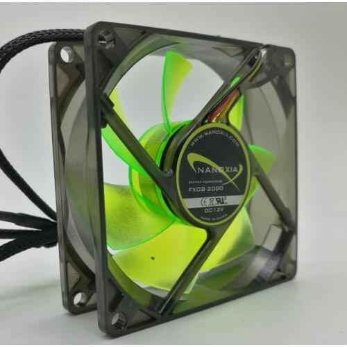 8025 computer fan 12V fx08-3000 computer CPU case power fan 8cm ultra quiet high speed 3000 rpm