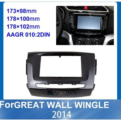 Car Radio Stereo Face Fascia Surround Trim Kit For GREAT WALL Wingle 2014 Stereo Fascia Dash CD Trim Installation