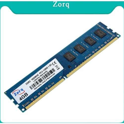 Zorq DDR3 RAM 2GB 4GB Memoria Ram PC3 1600Mhz 1866Mhz Desktop Memory PC3-12800U 240PIN 1.5V DIMM RAM Desktops Memoria ram ddr3