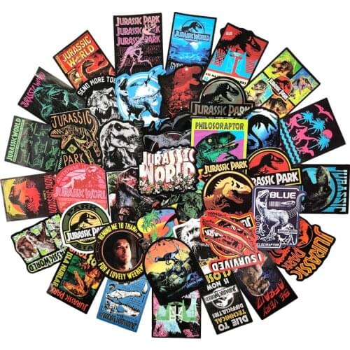 10/30/50pcs/pack Classic Movie Jurassic Park Graffiti Stickers For Furniture Wall Desk DIY Car Trunk Computer Guitar Motorcycle