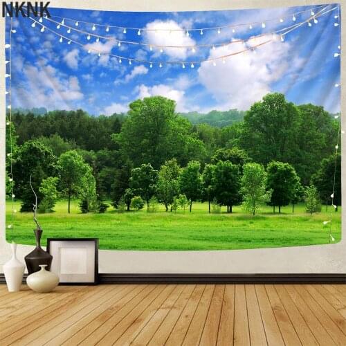 NKNK Brand Nature Tapestry Scenery Tenture Mandala Sky Tapestries Forest Wall Tapestry Decor Mandala Premium Polyester Fashion