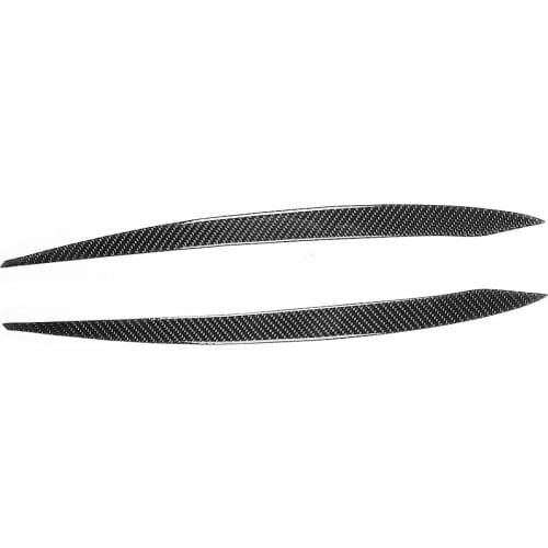 Pair Headlight Eyebrow Trim Modification Carbon Fiber Eyelid Eyeline Cover Fits for MK7 7.5