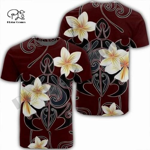 PLstar Cosmos Newest Women/Men 3DPrint Tattoo Turtle Hibiscus Tribe Flower Art T-shirt Casual Funny Streetwear Summer Short Tops
