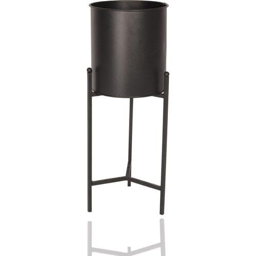 CANDLESTICK HOME Wrought Iron Metal Standing Flower Bed Jardiniere Bucket Small size