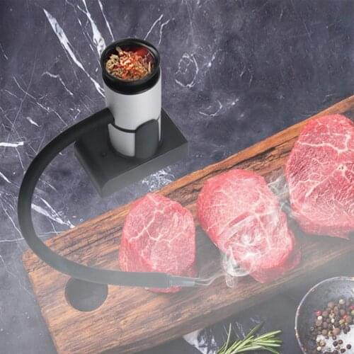 Smoke Infuser Portable Molecular Cuisine Smoking Guns Food Cold Smoke Generator Meat Burn Smokehouse Cooking for BBQ Grill