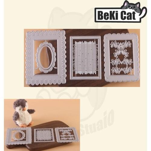 Romantic Frame Builder Metal Cutting Dies Stencils for DIY Scrapbooking photo album Decorative DIY Paper Cards