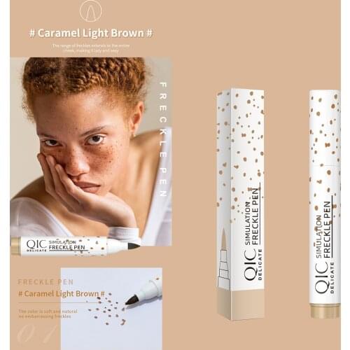 Freckle Pen Faux Freckles Makeup Tool 2Pcs Temporary Freckle Tint Tattoo Makeup Cosmetic Pen Lifelike Make Up Kit