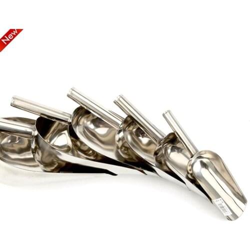 Ice Scooper Shovel Food Flour Candy Scoop New Stainless Steel Ice Scraper Candy Bar Buffet Commercial Scoops Bar Home