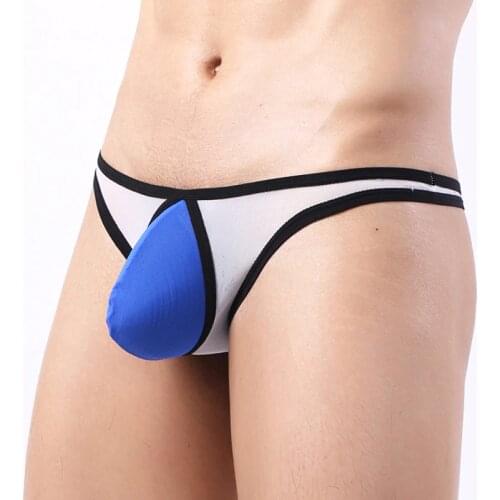 Sexy Men Transparent Thong Mens Mesh Underwear Penis Pouch Men Male G String Low Rise G-string Cock Underwear Gay Lingerie