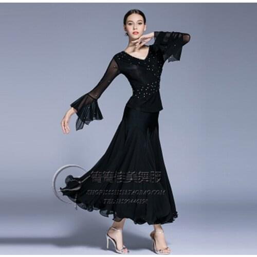 Zhimei dance clothes international dance skirt skirts ballroom dance big swing dance skirt modern dance practice dance skirt