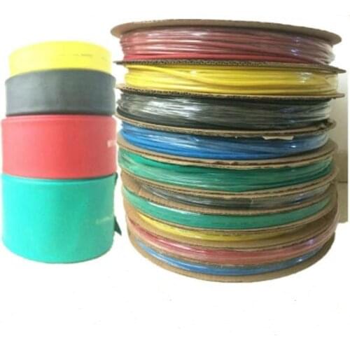 10M 2:1 dia 1/2/3/4/5/6/8/10/12mm Heat Shrink Sleeving Heat shrink Tubing Heat Shrinkable Tube White Insulation Wire Wrap Cable