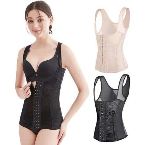 Women Waist Trainer Belt Body Shaper Breathable Tummy Control Belt Underbust Corset With Zipper Slimming Girdle Shapewear Fajas