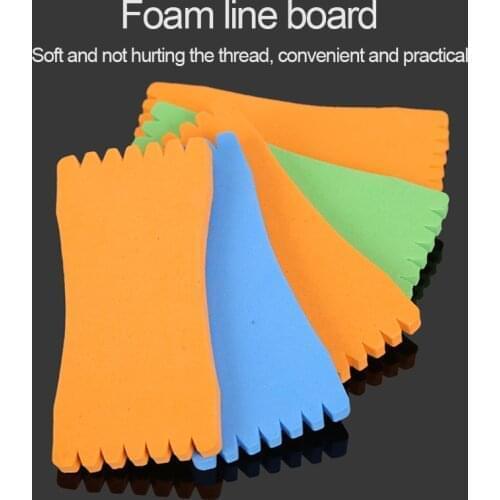 10pcs/Lot EVA Foam Fishing Line Plate Fishing Winding Line Board 8-18cm Carp Lure Trace Wire Leader Swivel Fishing Tackle