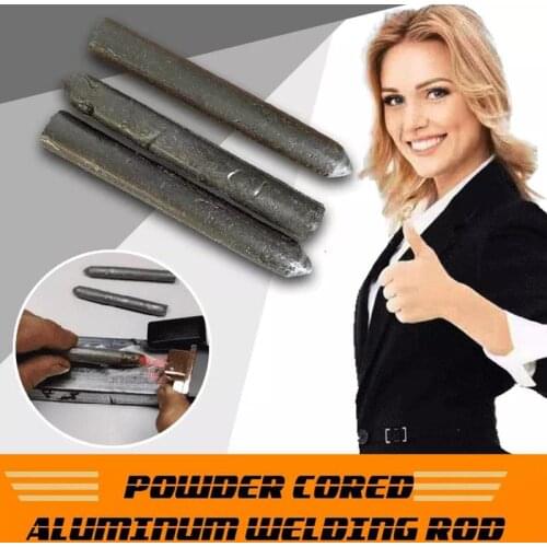 3pcs Powder Cored Aluminum Welding Rod Low Temperature Easy Melt Aluminum Welding Rods No Need Solder Powder Tool Accessories