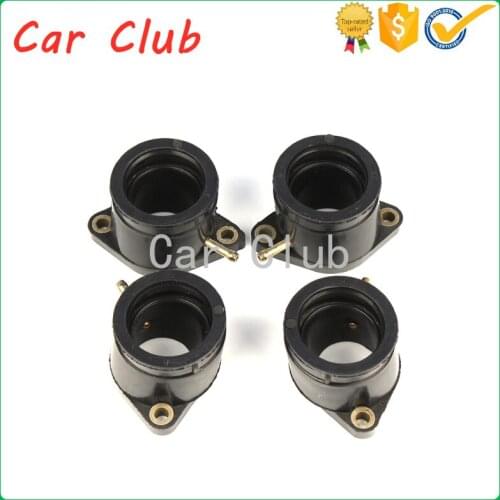 4 PCS Carburetor Intake Adapter Boot Set Intake port to throat intake pipe port connector for XJ900 31A XJ900 58L XJ900 4BB