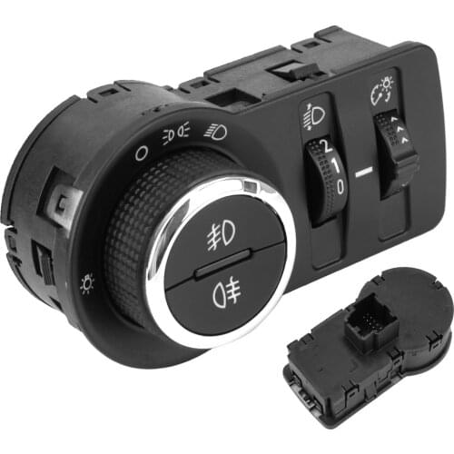 Car Fog Lamp Control Button Headlight Switch Button Black Interior Parts for Chevrolet Cruze J300 1.4 1.6 1.7