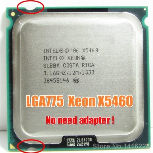 Intel Xeon X5460 Processor 3.16GHz 12MB 1333MHz cpu works on LGA 775 motherboard