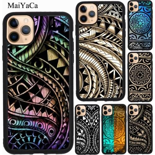 MaiYaCa Maori Samoan Polynesian Tribal For iPhone 7 8 Plus 6S SE 2020 Case For iPhone 12 mini 11 Pro Max XS X XR Cover