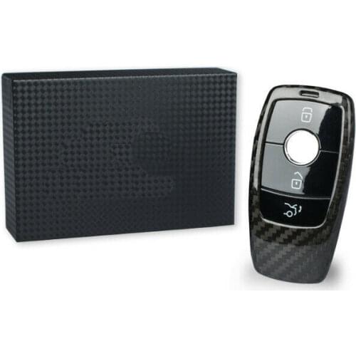 For Benz E Class High quality carbon fibre Remote Control Car Key Case wallet Bag Cover