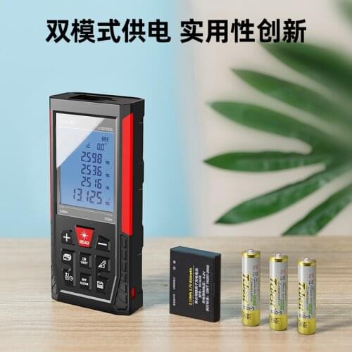 DL DL331100L Rechargeable Green Laser Rangefinder Voice Broadcast Length Measuring Instrument Dual Power Supply Building Tools