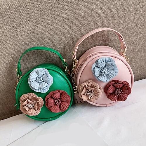 Kids Purse Fashion Bag Toddler Kids Baby Small Bag Children Flower Girls Sticker Messenger Single Shoulder Bag 3-16Y