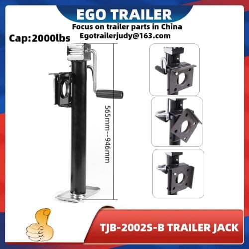 Ego trailer 2000lbs15inch side wind Bracket mount swivel trailre jack camper jockey wheel RV stablizer caravan accessories parts