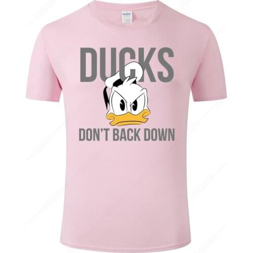 Cotton T Shirt Men Women 2021 Summer Short Sleeve Donald Duck Print T-shirt Male Tops Cool Tee Streetwear Clothing J108